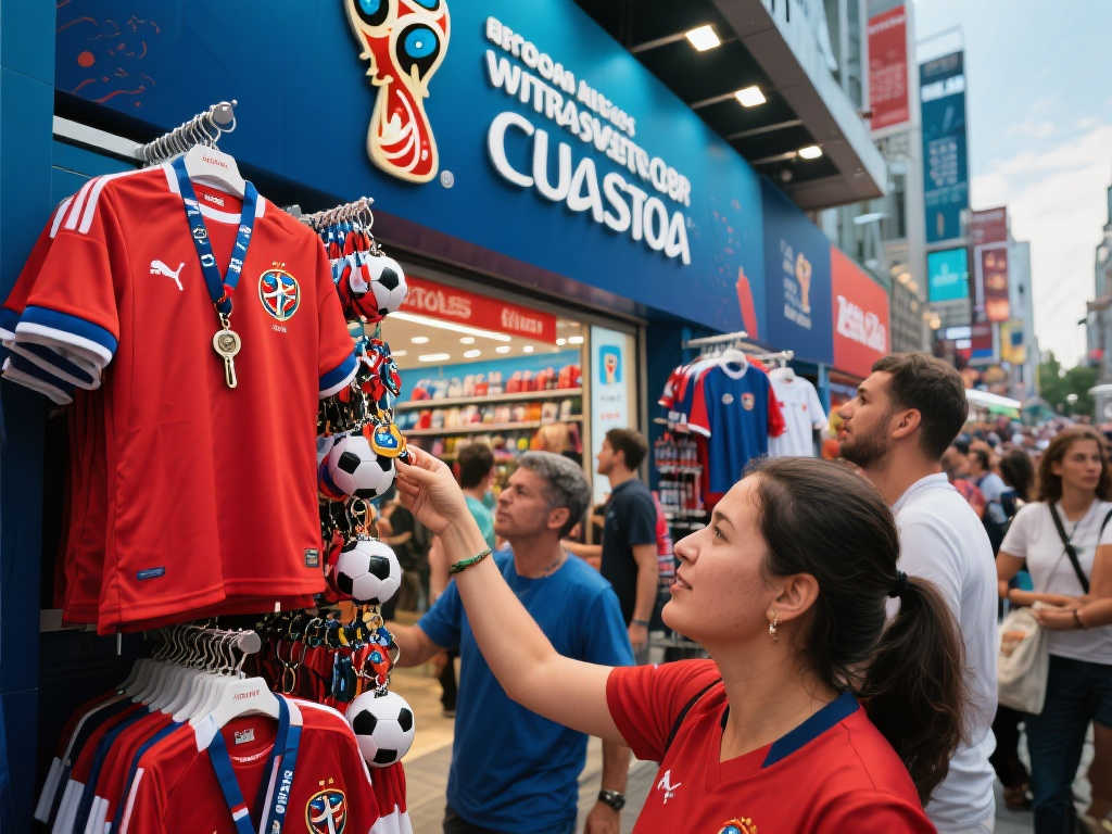 世界杯特许商店销售火爆，限量球衣抢空