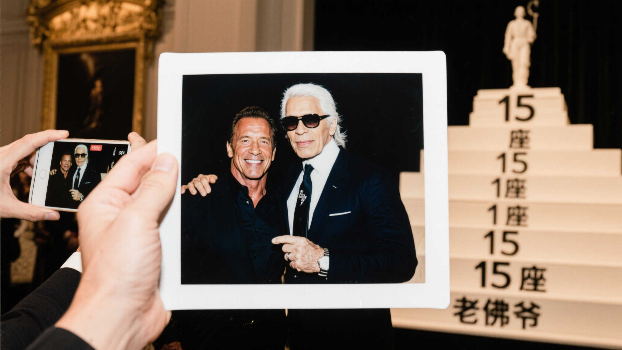 阿诺德与老佛爷同框,身后15座奖杯吸睛 在现代网络时代,每个人都热衷于捕捉独特时刻,分享精